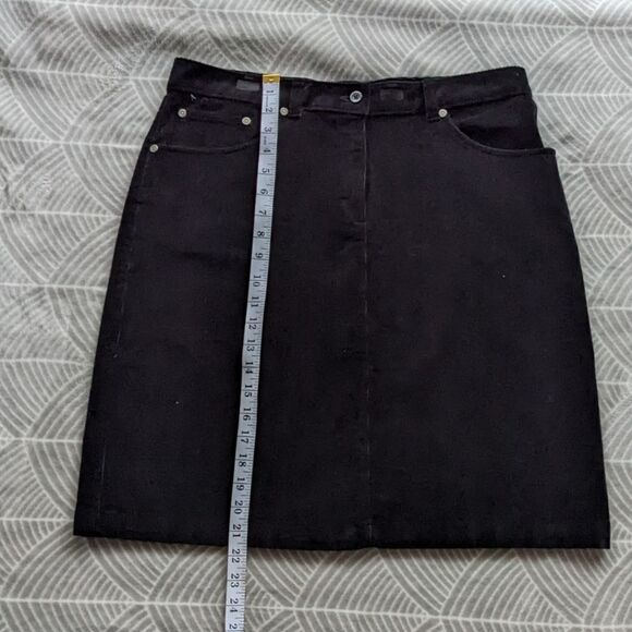 Woolrich black velvet pencil skirt size 12 @K1 - Picture 12 of 13